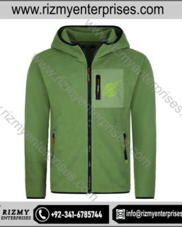 Customized Microfleece Hooded Jacket