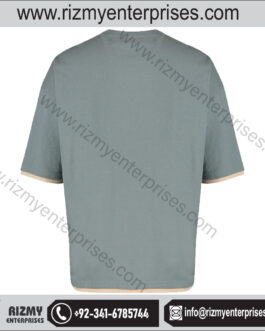 Plain and Powerful: The Grey Cotton Tee You Can Customize